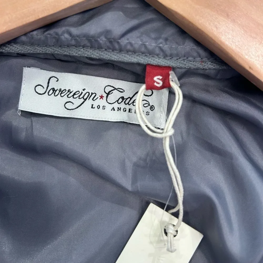 Sovereign Code Men’s Gray Quilted Snap Jacket